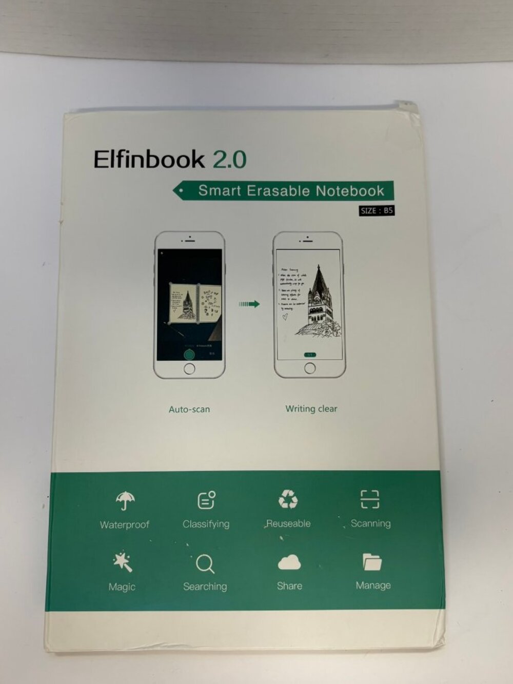 Elfinbook 2.0 Smart Erasable Notebook – Reusable Digital Note Taking NEVER USED